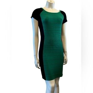 Dynamite Emerald and Black Mini Dress